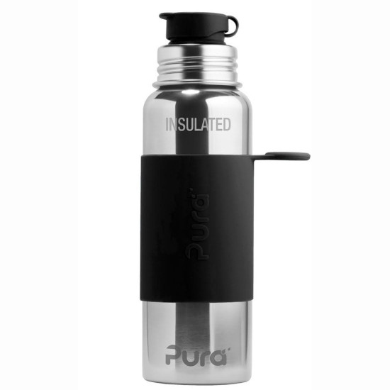 Pura® TERMO fľaša so športovým uzáverom 650ml čierna| Ecobal.sk