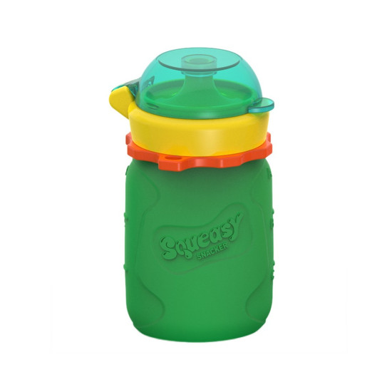 Squeasy Gear silikónová kapsička 180 ml - zelená| Ecobal.sk