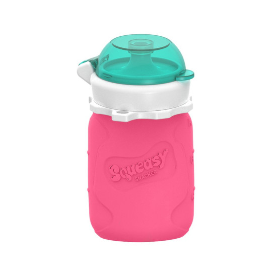 Squeasy Gear silikónová kapsička 180 ml - ružová| Ecobal.sk