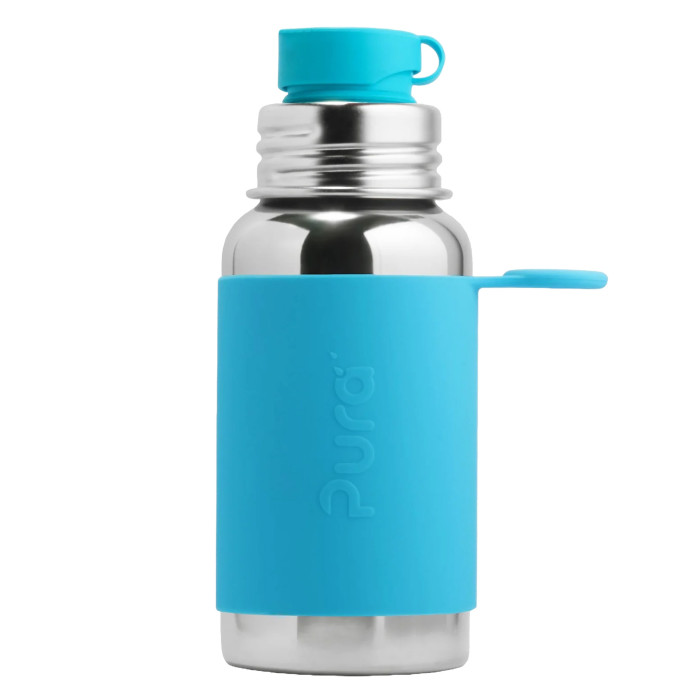 Pura® nerezová fľaša so športovým uzáverom 550ml aqua| Ecobal.sk
