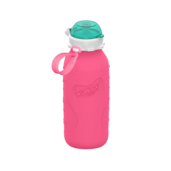 Squeasy Gear silikónová kapsička 480 ml - ružová