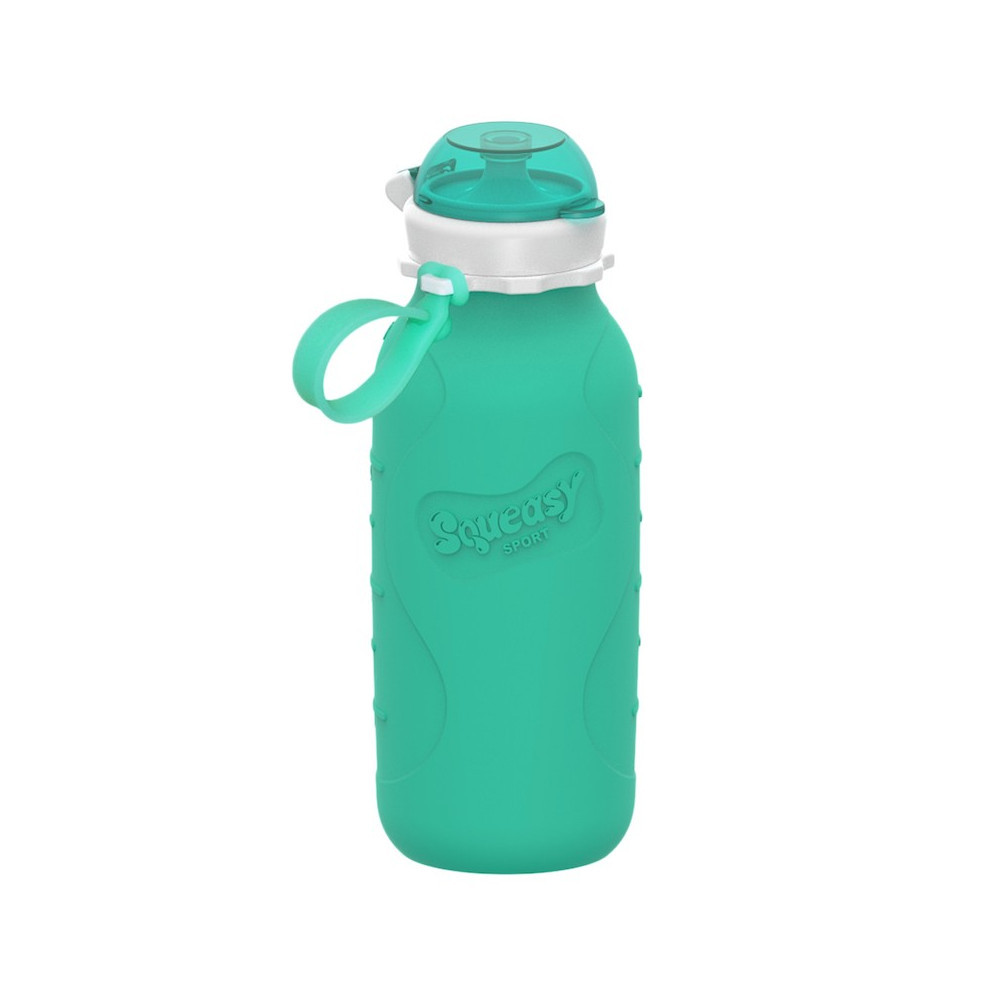 Squeasy Gear silikónová kapsička 480 ml - aqua
