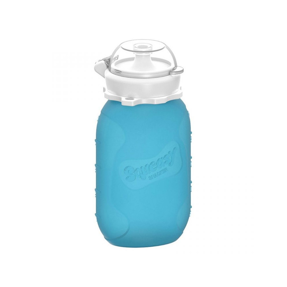 Squeasy Gear silikónová kapsička 180 ml - modrá