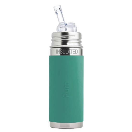 Pura® TERMO fľaša so slamkou s membránou 260ml Mint| Ecobal.sk