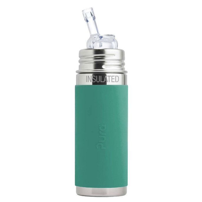 Pura® TERMO fľaša so slamkou s membránou 260ml Mint| Ecobal.sk