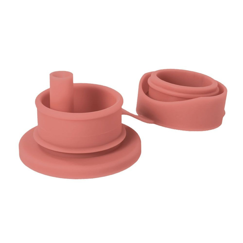 Pura® silikónový športový uzáver so slamkou - Rose| Ecobal.sk