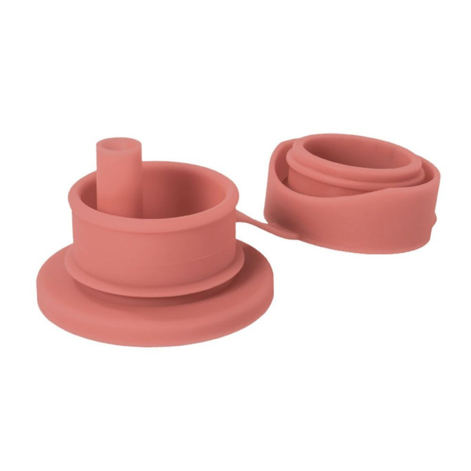 Pura® silikónový športový uzáver so slamkou - Rose| Ecobal.sk
