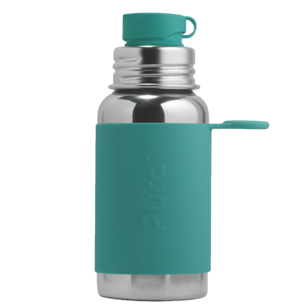 Pura® nerezová fľaša so športovým uzáverom 550ml Mint| Ecobal.sk