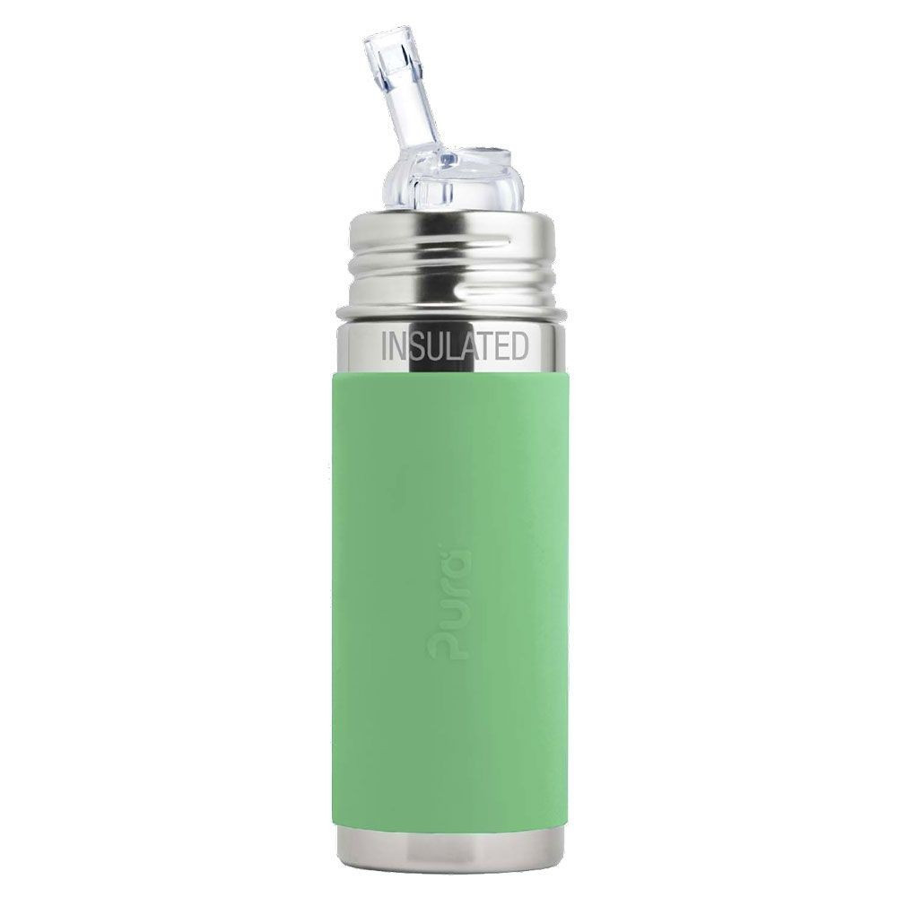 Pura® TERMO fľaša so slamkou s membránou 260ml Moss| Ecobal.sk