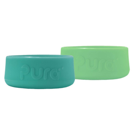 Pura® silikónové chrániče na fľašu 2ks 150ml, 260ml, 325ml - Mint/Moss| Ecobal.sk