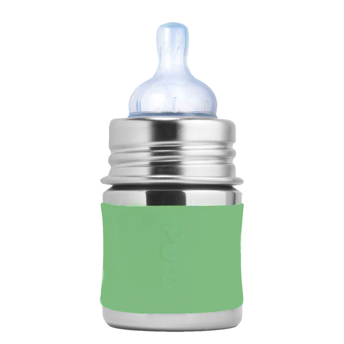 Pura® nerezová dojčenská fľaša 150ml moss| Ecobal.sk