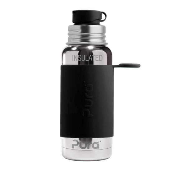 Pura® TERMO fľaša so športovým uzáverom 475ml Black| Ecobal.sk