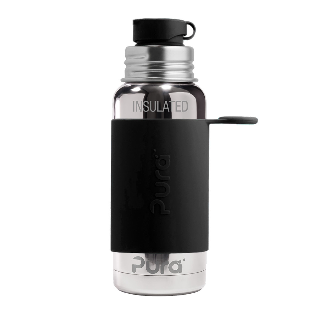 Pura® TERMO fľaša so športovým uzáverom 475ml Black| Ecobal.sk