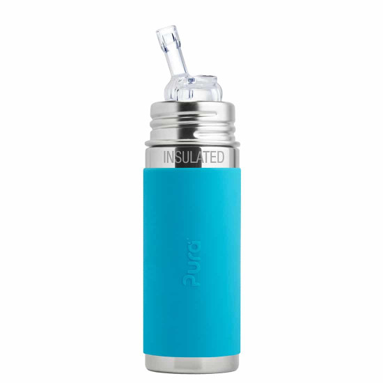 Pura® TERMO fľaša so slamkou s membránou 260ml Aqua| Ecobal.sk