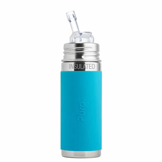 Pura® TERMO fľaša so slamkou s membránou 260ml Aqua| Ecobal.sk