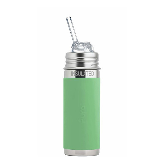 Pura® TERMO fľaša so slamkou 260ml Moss| Ecobal.sk