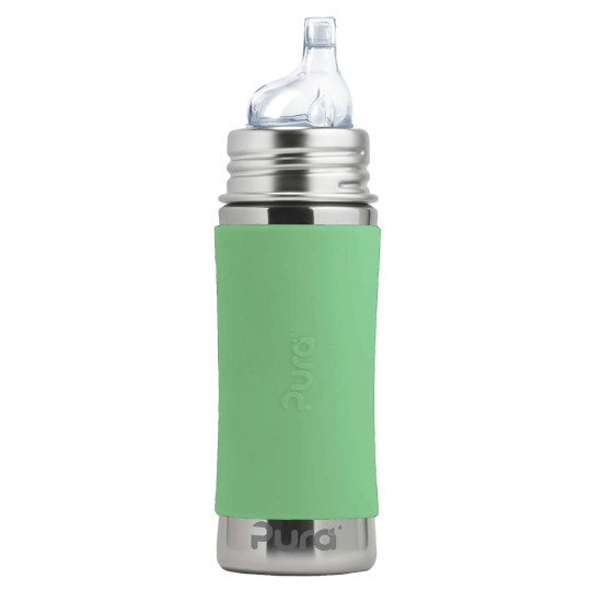 Pura® nerezová fľaša s náustkom 325ml  Moss| Ecobal.sk